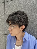 ラヴィズムバイフィフス(LUVISM by fifth) フェザーパーマフェザーショートセンターパート新潟メンズパーマ