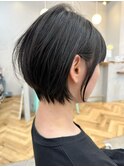20代30代40代50代◎小顔ショートマニッシュ暗めカラー◎