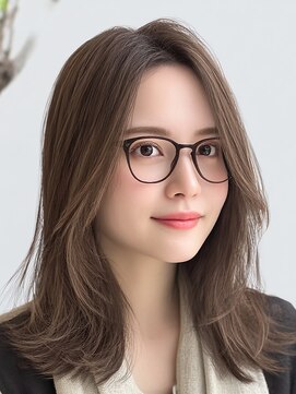 コンフィー(comfy) 透け感ブラウンロング×大人レイヤー