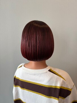 ラックバイマインドヘアー(LUCK by MiNDHAiR) ボルドーカラー_ダークレッド/艶髪/美髪ケアカラー/髪質改善