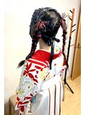 袴着付け＋ヘアセット