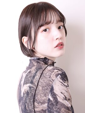 メリケンビューティーパーラー コウベ(MERICAN BEAUTY PARLOR KOBE) ショートボブ20代30代40代50代前髪あり シースルーバング