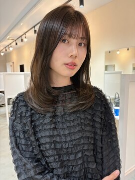 キートス 高知店(kiitos) オリーブベージュ×レイヤーカット