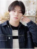 透明感カラーシースルーバング韓国風ナチュラルマッシュ20代