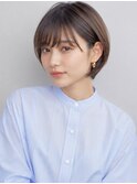 ミニボブ　ショートヘア　レイヤー　ボブ ３0代【西新大濠】