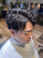 メンズヘアースパイス ユメサキ(Men's Hair SPICE -yumesaki-) ツイストパーマ×スパイキーショート