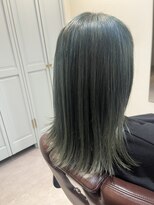 ハチマルハチ ナル 登戸店(808 nalu)&nbsp;オリーブグレージュ×ナチュラルストレート