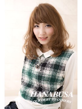 ハナブサ 藤江店(HANABUSA) カジュアルフェミニンなセミディパーマ