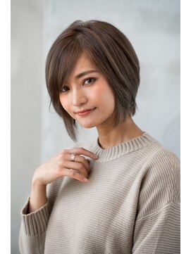 ハバナ 天神(HAVANA) 大人かわいい小顔前下がりショートボブ×グレージュ
