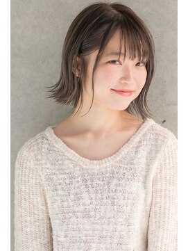 シロ(SiLO) オリーブベージュ × 切りっぱなしボブ/髪質改善/トリートメント