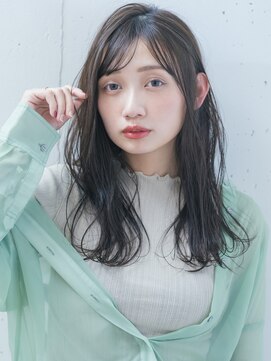 ウィット(wit) ダークラベンダーカラー透け感前髪