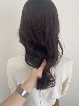 シェノン 西梅田(CHAINON) レイヤーカット/ウェットヘア/オリーブベージュ/デザインカラー