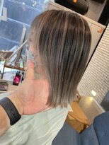 ラフ 難波店(LAFF)&nbsp;#黒髪#ボブルフ#ネビージュ#小顔#ワンレン