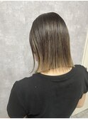【 C’LD 】お客様スタイル_切りっぱなしストレートなツヤボブ
