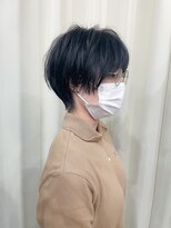 ハピネス 王寺店(Happiness) ハンサムショート マッシュショート ブルーブラック 奈良 王寺