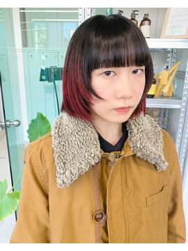 ソラ タビ(SORA tabi) ボルドーカラーとボブ