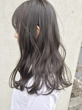 メゾンアクア 表参道(Maison ACQUA) ●ブリーチなしカラー暗髪ヘアグレージュラベンダーアッシュ