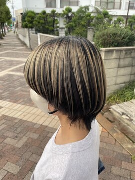 ボアップ 新居浜店(boappu) #デザインカラー#アンブレラカラー#ショート