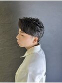 ニュアンスパーマ/センターパートカルマパーマ/メンズパーマ