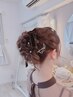 パーティヘアセット→ ￥3850