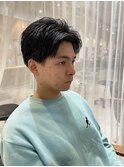 メンズアップバングショートスタイル