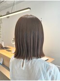 【ameri satomi】切りっぱなしボブ×グレージュ
