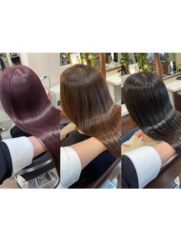 髪の内側から本質的に整える“復元技術”で、しなやかさ・まとまり・ツヤが持続。触れたくなる美しさへ。