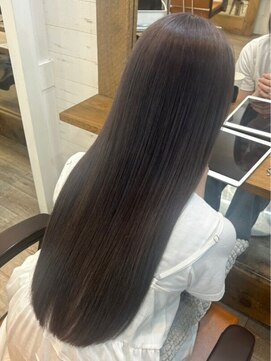 ネウィ 八王子(newi) 髪質改善酸熱トリートメント 黒髪ストレート