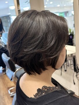 アントワープトーキョー(antwerp TOKYO) 40代50代大人ショートボブ髪質改善根元パーマ白髪染めハイライト