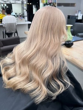 ベレーザ 渋谷(BELEZA) 11154艶髪マロンベージュ韓国風巻きミルクティーベージュロング