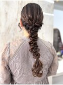 《mana》編みおろしヘア/お呼ばれヘアセット/結婚式ヘア/大宮
