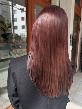 ルーム シンサイバシ(room shinsaibashi) 【room shinsaibashi/植松さくら】ボルドーピンク 暖色系カラー