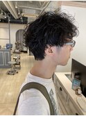 メンズツイストスパイラルパーマミディアムウェーブ赤羽美容室
