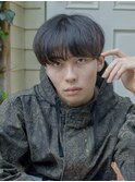 王道の黒髪マッシュ
