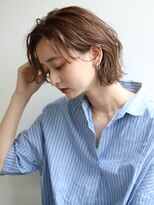 ペチカ(petica)&nbsp;ウルフレイヤーボブ×ベージュ＊20代30代40代 [つくば/みどりの]