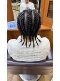 コーンロウ／お祭りヘアアレンジ