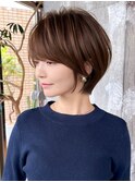 ショートヘア/分け目なし/イメチェン/30代40代50代60代/表参道