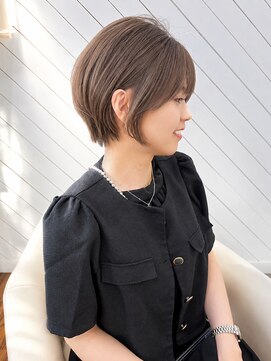 ユイマァル 倉敷(YUIMARL) 倉敷ショート20代30代40代顔周りカットブリーチグレージュカラー
