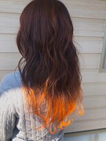 ヘアーメロウ hairmellow&nbsp;グラデーションオレンジ