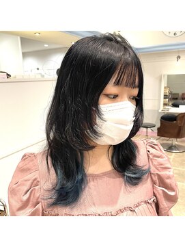 テクライズ 豊橋店(TECHRISE) ☆ロングウルフ×インナーカラー☆ウルフヘア10代20代30代40代