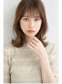 シースルーバング・伸ばしかけミディ・レイヤー・韓国風スタイル