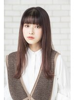 パノラ 立川(PANOLA)&nbsp;ストレートスタイル　外ハネ　ハイライト