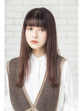 パノラ 立川(PANOLA) ストレートスタイル　外ハネ　ハイライト