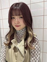 ロンドルーチェ 心斎橋(Lond luce)&nbsp;ダークアッシュ/ミディアムレイヤーカット［髪質改善/縮毛矯正］