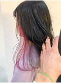 ＊ピンクカラーインナーカラーダブルカラー新百合ヶ丘ショート