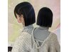 【髪質再生】カット＋縮毛矯正＋バイカルテ5stepトリートメント　¥19000