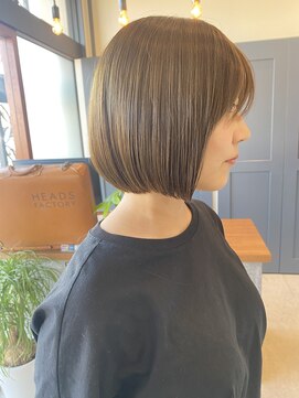 ヘッズ 高木瀬店(HEADS) ブリーチなしオリーブベージュ