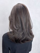 アイティーバイアルバム 八王子店(IT by ALBUM)&nbsp;ワンカールレイヤー_斜めバンググレージュカラー_ba440092