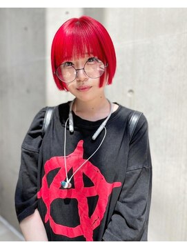 ディア(.eer) 【.eer/ディア】原色カラー/切りっぱなし×レッド