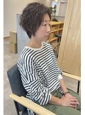 大人ショート縦落ちパーマ♪